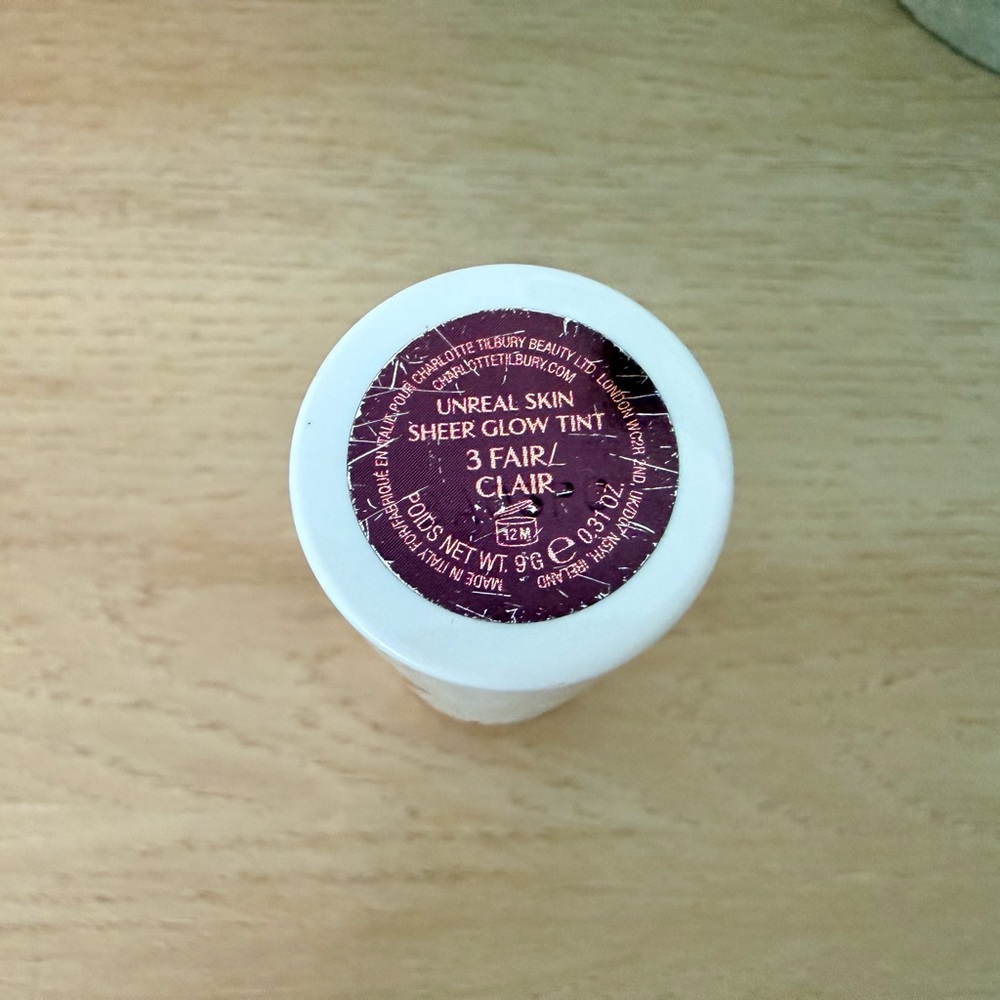 Charlotte Tilbury Unreal Skin Sheer Glow Tint Stick – Shade 3 Fair / Clair - Picture 3 of 3